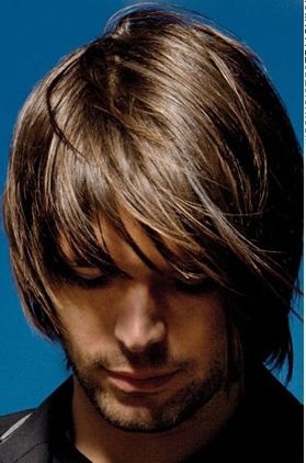 Man medium long hairstyle with swept long bangs with highlight.JPG
