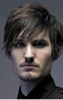 Men hot short haircut with very long layered bangs.JPG