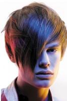 Trendy young man hairstyle with long layered bangs swept on the front .JPG