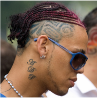 Men very cool hairstyle with color patterns.PNG