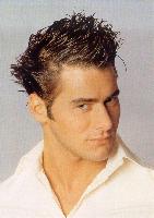 Short Spiky & Layered Hair Style with Gel, brown