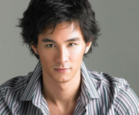 Korean man funky hairstyle with spiky long hair with layers in light brown hair color.PNG
