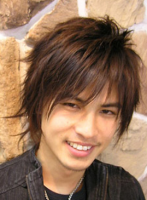 Trendy asian men hairstyle with full of sexy layers and long layered bangs.PNG