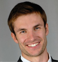 Men professional haircut with classic short style