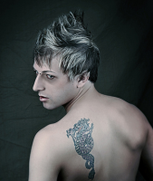 Cool man hairstyle with spiky hair on the top and layers.PNG