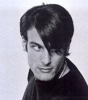 Men hairstyle with long bangs