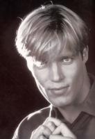 Man Short Hair Style with bangs, blonde
