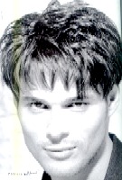 Man medium hair style