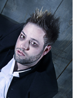 Men cool spiky hairstyle with highlight on the top.PNG