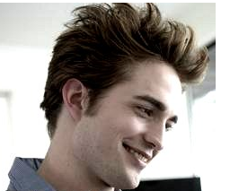 Pictures of Robert Pattinson with his short wavy and spiky hairstyle.PNG
