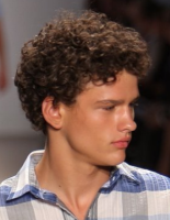 Men stylish curly hairstyle pictures .PNG