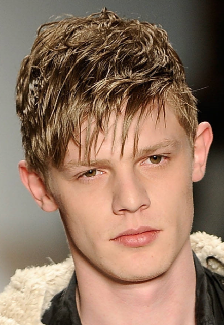 Young men short hairstyle with long layered bangs.PNG