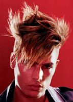 Men's Short Haircut with funky punky extreme style