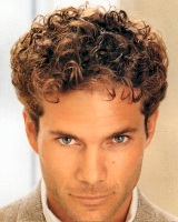 Men short with curls