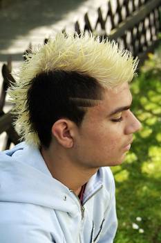 Boy punk hairstyle
