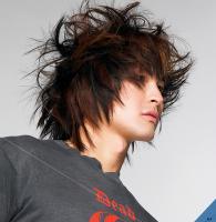 Long Messy Hair Style, two toned