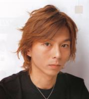 Asian Medium Hair Style with layers, red