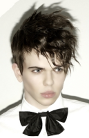 Man Medium spiky hairstyle with bangs, a little punkish hair.PNG